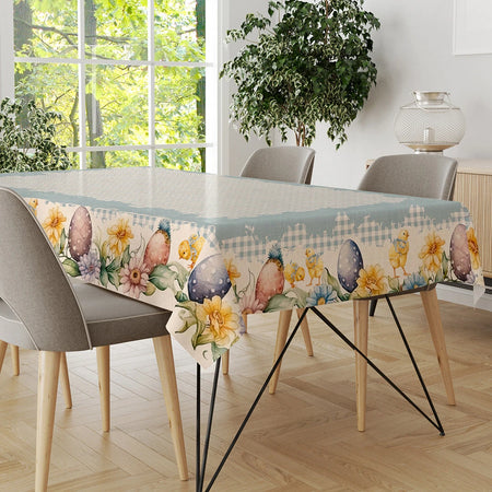 Tovaglia pasquale in puro cotone mod. tiffany 2 12 posti – Vingi