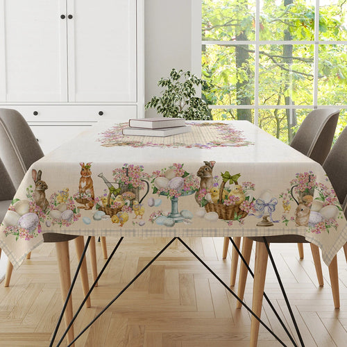 Tovaglia pasquale in puro cotone mod. tiffany 3 12 posti – Vingi