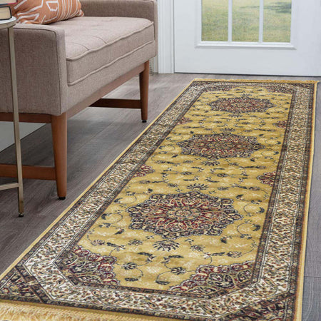 Passatoia corsia tappeto lungo corridoio ingresso salotto AMIRA ORO Casa e cucina/Tessili per la casa/Tappeti e tappetini/Tappeti Runner Smartdecohome - Sesto San Giovanni, Commerciovirtuoso.it