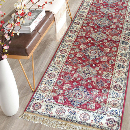 Passatoia corsia tappeto lungo corridoio ingresso salotto LEILA BORDEAUX Casa e cucina/Tessili per la casa/Tappeti e tappetini/Tappeti Runner Smartdecohome - Sesto San Giovanni, Commerciovirtuoso.it