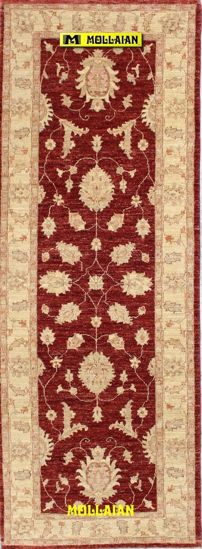 Passatoia-Sultanabad-Gold-236x84cm-Tappeto-Runner-Oro-Rosso-Disegno-Floreale