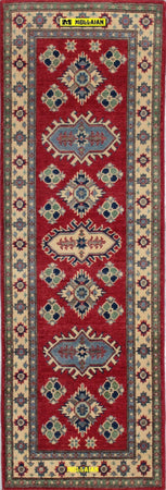 Passatoia Uzbek Kazak 189x61cm Tappeto Runner Arancione Beige Afghanistan Disegni Geometrici Caucasici Casa e cucina/Tessili per la casa/Tappeti e tappetini/Tappeti Runner Mollaian Tappeti - Lecce, Commerciovirtuoso.it