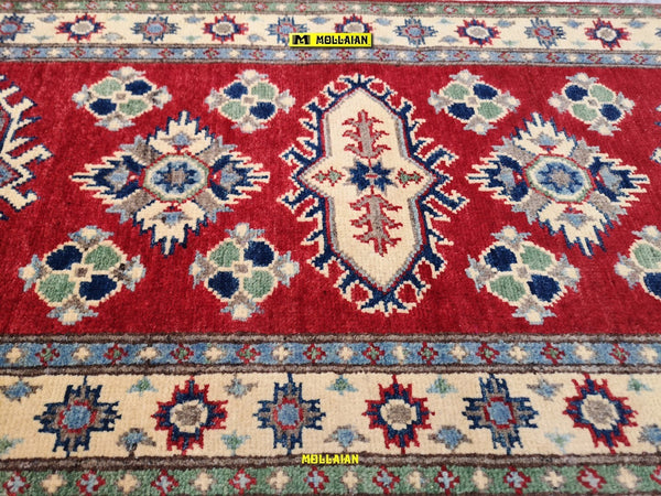Passatoia Uzbek Kazak 189x61cm Tappeto Runner Arancione Beige Afghanistan Disegni Geometrici Caucasici Casa e cucina/Tessili per la casa/Tappeti e tappetini/Tappeti Runner Mollaian Tappeti - Lecce, Commerciovirtuoso.it