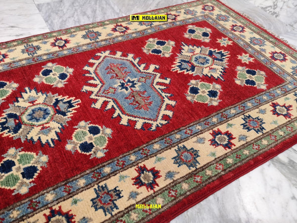 Passatoia Uzbek Kazak 189x61cm Tappeto Runner Arancione Beige Afghanistan Disegni Geometrici Caucasici Casa e cucina/Tessili per la casa/Tappeti e tappetini/Tappeti Runner Mollaian Tappeti - Lecce, Commerciovirtuoso.it