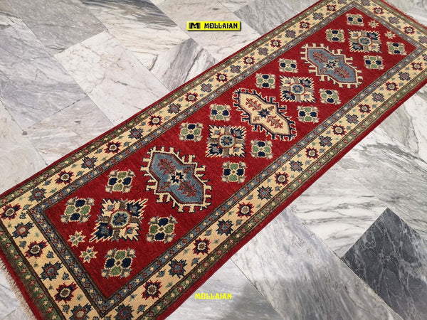 Passatoia Uzbek Kazak 189x61cm Tappeto Runner Arancione Beige Afghanistan Disegni Geometrici Caucasici Casa e cucina/Tessili per la casa/Tappeti e tappetini/Tappeti Runner Mollaian Tappeti - Lecce, Commerciovirtuoso.it