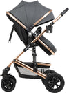 Passeggino 3 in 1 Amaia Nero (Grigio Scuro) Prima infanzia/Passeggini carrozzine e accessori/Passeggini e carrozzine/Sistemi modulari La Casa Del Bebè - Napoli, Commerciovirtuoso.it