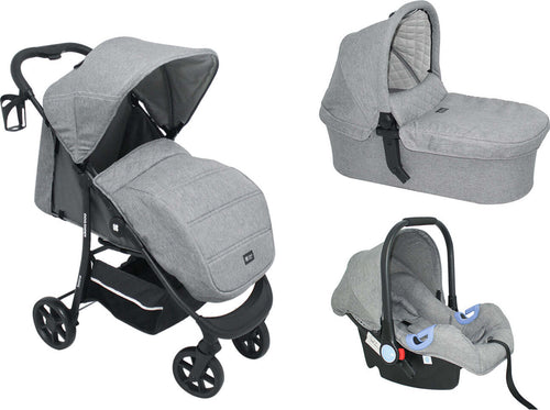 Passeggino 3 in 1 Selina Light Grey Prima infanzia/Passeggini carrozzine e accessori/Passeggini e carrozzine/Sistemi modulari La Casa Del Bebè - Napoli, Commerciovirtuoso.it