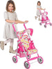 Passeggino-Carrozzina-Bambole-Giocattolo-Bambini-Pieghevole-Con-Cappottina