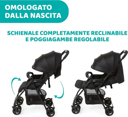 Passeggino Chicco Ohlalà 3 Jet Black Prima infanzia/Passeggini carrozzine e accessori/Passeggini e carrozzine/Passeggini leggeri La Casa Del Bebè - Napoli, Commerciovirtuoso.it