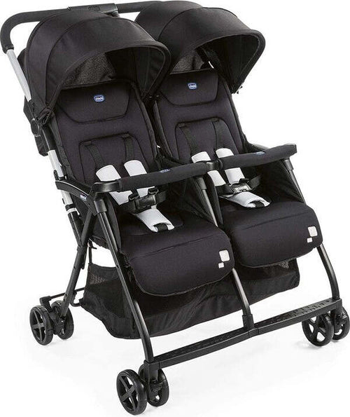 Passeggino-Gemellare-Chicco-Ohlala-Twin-Black-Night