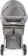 Passeggino-Grande-per-Bambole-Pasito-A-Pasito-Lili-Grey/Pink-Flower