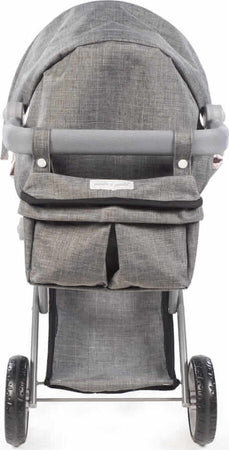 Passeggino-Grande-per-Bambole-Pasito-A-Pasito-Lili-Grey/Pink-Flower