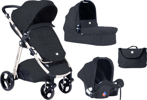Passeggino Kikkaboo 3 in 1 Ugo Black Melange 2020 Prima infanzia/Passeggini carrozzine e accessori/Passeggini e carrozzine/Passeggini leggeri La Casa Del Bebè - Napoli, Commerciovirtuoso.it