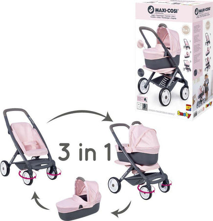 Passeggino-Maxi-Cosi'-Combi-3-in-1-rosa-Smoby