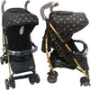 Passeggino Queen  Nunu' nero/oro Prima infanzia/Passeggini carrozzine e accessori/Passeggini e carrozzine/Passeggini leggeri La Casa Del Bebè - Napoli, Commerciovirtuoso.it