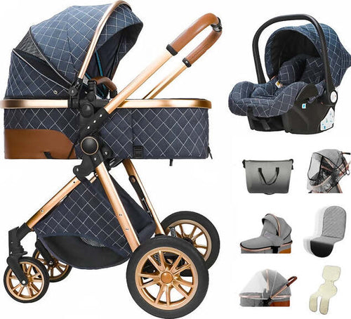 Passeggino-trio-baby-carrozzina-3in1-bambini-neonati-ovetto-vari-colori-Magiz