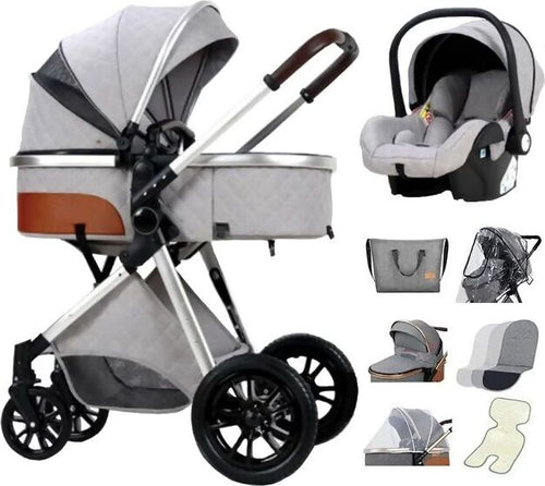 Passeggino-trio-baby-carrozzina-3in1-bambini-neonati-ovetto-vari-colori-Magiz