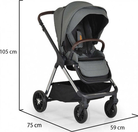 Passeggino Trio Moni Trade Empire-Grigio Prima infanzia/Passeggini carrozzine e accessori/Passeggini e carrozzine/Sistemi modulari La Casa Del Bebè - Napoli, Commerciovirtuoso.it