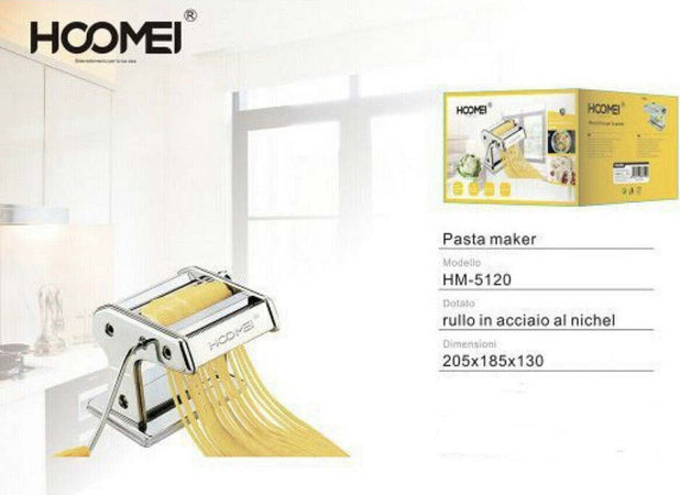 Pasta Maker Macchina Pasta Fresca 9 Posizioni Acciaio Hoomei Hm-5120 Casa Cucina Utensili Cucina Trade Shop italia - Napoli, Commerciovirtuoso.it