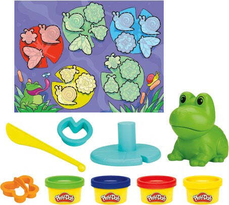 Pasta-modellabile-Hasbro-F69265L0-PLAY-DOH-Prima-Rana-a-colori