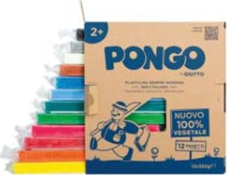 Pasta Pongo - panetto 350 gr - colori assortiti - Giotto - conf.12 pezzi Giochi e giocattoli/Attività creative/Argilla e pasta modellabile Eurocartuccia - Pavullo, Commerciovirtuoso.it