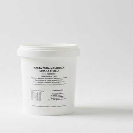 Pasta Pura di Mandorla Chiara Siciliana 100% Produzione Italiana Produzione Artigianale Ideale per Dolci Tipici&Food