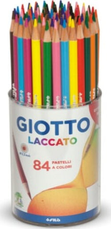Pastelli - laccato - diametro mina 3 80 mm - colori assortiti - Giotto - barattolo 84 pezzi Giochi e giocattoli/Attività creative/Accessori per disegnare e colorare/Pennelli Eurocartuccia - Pavullo, Commerciovirtuoso.it