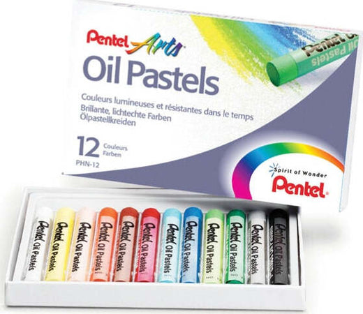 Pastelli a olio - lunghezza 60 mm - colori assortiti - Pentel - astuccio 12 pezzi Giochi e giocattoli/Attività creative/Accessori per disegnare e colorare/Pastelli Eurocartuccia - Pavullo, Commerciovirtuoso.it