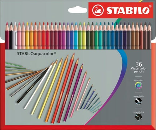 Pastelli Aquacolor 1636-7 - tratto 2 8 mm - Stabilo - astuccio 36 pezzi Giochi e giocattoli/Attività creative/Accessori per disegnare e colorare/Pennelli Eurocartuccia - Pavullo, Commerciovirtuoso.it
