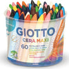 Pastelli cera maxi - lunghezza 100mm D11 50mm - Giotto - barattolo 60 pastelli Giochi e giocattoli/Attività creative/Accessori per disegnare e colorare/Pastelli Eurocartuccia - Pavullo, Commerciovirtuoso.it