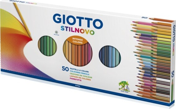 Pastelli Stilnovo - diametro mina 3 3 mm - Giotto - astuccio 50 pezzi Giochi e giocattoli/Attività creative/Accessori per disegnare e colorare/Pennelli Eurocartuccia - Pavullo, Commerciovirtuoso.it