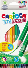 Pastelli Tita cancellabile - Carioca - astuccio 12 pezzi Giochi e giocattoli/Attività creative/Accessori per disegnare e colorare/Pennelli Eurocartuccia - Pavullo, Commerciovirtuoso.it