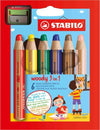 Pastelli Woody 3 in 1 - diametro mina 10 mm - con temperino - Stabilo - astuccio 6 pezzi Giochi e giocattoli/Attività creative/Accessori per disegnare e colorare/Pennelli Eurocartuccia - Pavullo, Commerciovirtuoso.it