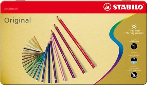 Pastello Original 8778 - tratto 2 50 mm - colori assortiti - Stabilo - astuccio in metallo 38 pezzi Giochi e giocattoli/Attività creative/Accessori per disegnare e colorare/Pennelli Eurocartuccia - Pavullo, Commerciovirtuoso.it
