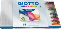 Pastello Supermina - mina 3 8 mm - colori assortiti - Giotto - astuccio in metallo 36 pezzi Giochi e giocattoli/Attività creative/Accessori per disegnare e colorare/Pennelli Eurocartuccia - Pavullo, Commerciovirtuoso.it
