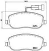 Pastiglie Freno Fiat Croma 2005 Anteriore Cv 150 Energy Cod 5008581- Starline Cod Bds 701 Energy O Starline