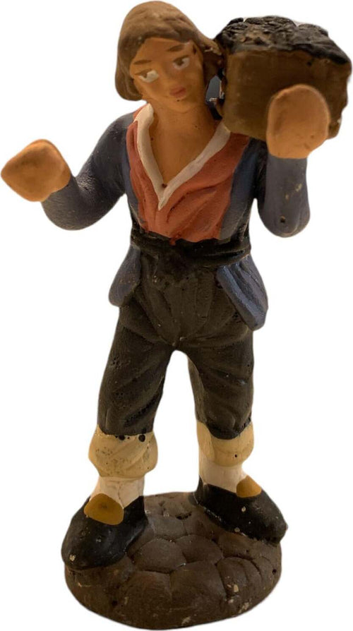 Pastore con carbone statuetta in terracotta artigianale per presepe napoletano da h 7 cm Casa e cucina/Decorazioni per interni/Addobbi e decorazioni per ricorrenze/Decorazioni natalizie/Presepi/Statuine e fondali per il presepe MagiediNatale.it - Altamura, Commerciovirtuoso.it