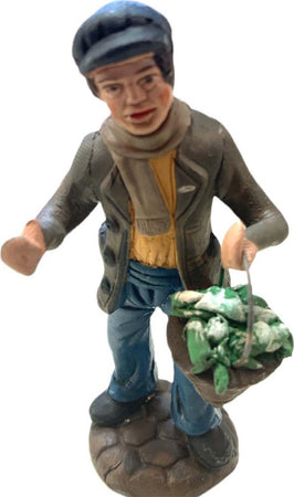 Pastore con cesto e verdura statuetta in terracotta artigianale per presepe napoletano da h 10 cm Casa e cucina/Decorazioni per interni/Addobbi e decorazioni per ricorrenze/Decorazioni natalizie/Presepi/Statuine e fondali per il presepe MagiediNatale.it - Altamura, Commerciovirtuoso.it