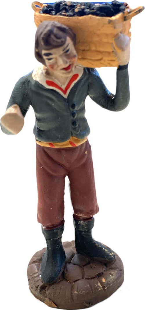 Pastore con cesto statuetta in terracotta artigianale per presepe napoletano da h 10 cm Casa e cucina/Decorazioni per interni/Addobbi e decorazioni per ricorrenze/Decorazioni natalizie/Presepi/Statuine e fondali per il presepe MagiediNatale.it - Altamura, Commerciovirtuoso.it