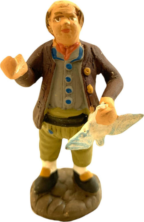 Pastore con colomba statuetta in terracotta artigianale per presepe napoletano da h 7 cm Casa e cucina/Decorazioni per interni/Addobbi e decorazioni per ricorrenze/Decorazioni natalizie/Presepi/Statuine e fondali per il presepe MagiediNatale.it - Altamura, Commerciovirtuoso.it