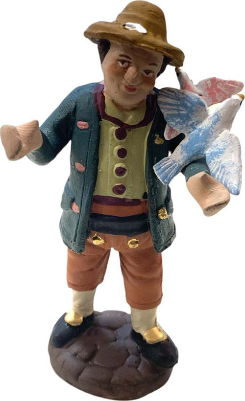 Pastore con colombi statuetta in terracotta artigianale per presepe napoletano da h 10 cm Casa e cucina/Decorazioni per interni/Addobbi e decorazioni per ricorrenze/Decorazioni natalizie/Presepi/Statuine e fondali per il presepe MagiediNatale.it - Altamura, Commerciovirtuoso.it