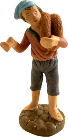 Pastore con corda statuetta in terracotta artigianale per presepe napoletano da h 7 cm Casa e cucina/Decorazioni per interni/Addobbi e decorazioni per ricorrenze/Decorazioni natalizie/Presepi/Statuine e fondali per il presepe MagiediNatale.it - Altamura, Commerciovirtuoso.it