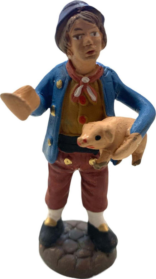 Pastore con maiale statuetta in terracotta artigianale per presepe napoletano da h 7 cm Casa e cucina/Decorazioni per interni/Addobbi e decorazioni per ricorrenze/Decorazioni natalizie/Presepi/Statuine e fondali per il presepe MagiediNatale.it - Altamura, Commerciovirtuoso.it