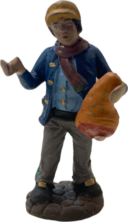 Pastore con prosciutto statuetta in terracotta artigianale per presepe napoletano da h 7 cm Casa e cucina/Decorazioni per interni/Addobbi e decorazioni per ricorrenze/Decorazioni natalizie/Presepi/Statuine e fondali per il presepe MagiediNatale.it - Altamura, Commerciovirtuoso.it