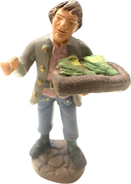 Pastore con vassoio e verdure statuetta in terracotta artigianale per presepe napoletano da h 10 cm Casa e cucina/Decorazioni per interni/Addobbi e decorazioni per ricorrenze/Decorazioni natalizie/Presepi/Statuine e fondali per il presepe MagiediNatale.it - Altamura, Commerciovirtuoso.it