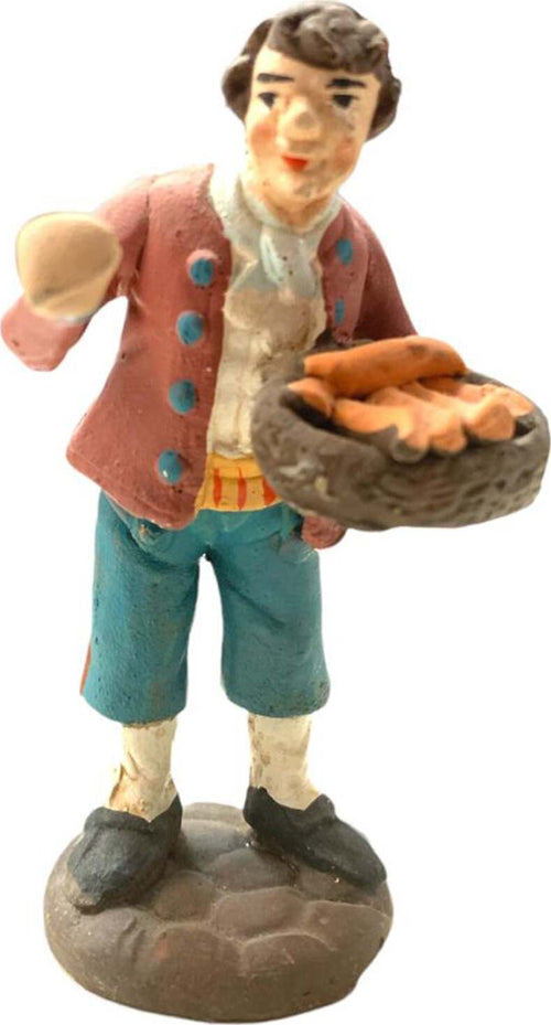 Pastore con vassoio statuetta in terracotta artigianale per presepe napoletano da h 10 cm Casa e cucina/Decorazioni per interni/Addobbi e decorazioni per ricorrenze/Decorazioni natalizie/Presepi/Statuine e fondali per il presepe MagiediNatale.it - Altamura, Commerciovirtuoso.it