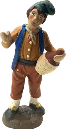 Pastore con vino statuetta in terracotta artigianale per presepe napoletano da h 10 cm Casa e cucina/Decorazioni per interni/Addobbi e decorazioni per ricorrenze/Decorazioni natalizie/Presepi/Statuine e fondali per il presepe MagiediNatale.it - Altamura, Commerciovirtuoso.it