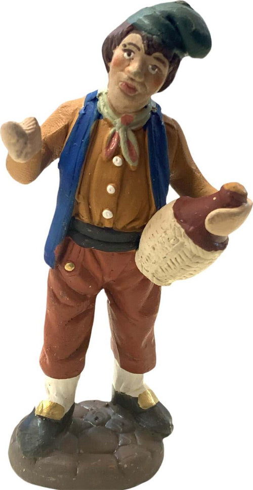 Pastore con vino statuetta in terracotta artigianale per presepe napoletano da h 10 cm Casa e cucina/Decorazioni per interni/Addobbi e decorazioni per ricorrenze/Decorazioni natalizie/Presepi/Statuine e fondali per il presepe MagiediNatale.it - Altamura, Commerciovirtuoso.it