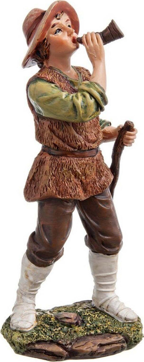 Pastore in poliresina personaggio per presepe con corno h 16 cm Casa e cucina/Decorazioni per interni/Addobbi e decorazioni per ricorrenze/Decorazioni natalizie/Presepi/Statuine e fondali per il presepe MagiediNatale.it - Altamura, Commerciovirtuoso.it