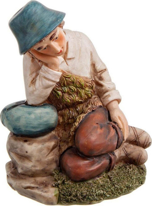 Pastore in poliresina personaggio per presepe dormiente h 16 cm Casa e cucina/Decorazioni per interni/Addobbi e decorazioni per ricorrenze/Decorazioni natalizie/Presepi/Statuine e fondali per il presepe MagiediNatale.it - Altamura, Commerciovirtuoso.it